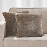 Modern Glam Faux Fur Throw Pillow - NH707992