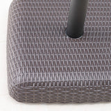 66lbs Brown Resin and Iron Square Umbrella Base - NH814003
