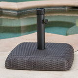 66lbs Brown Resin and Iron Square Umbrella Base - NH814003