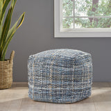 Handcrafted Boho Fabric Pouf - NH256992