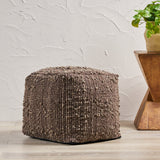 Handcrafted Boho Fabric Pouf - NH376992