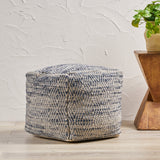 Handcrafted Boho Fabric Pouf - NH196992