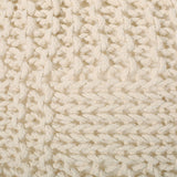 Modern Knitted Cotton Round Pouf - NH121413