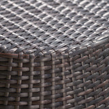 Outdoor Wicker 14.00-inch Barrel Side Table - NH928003