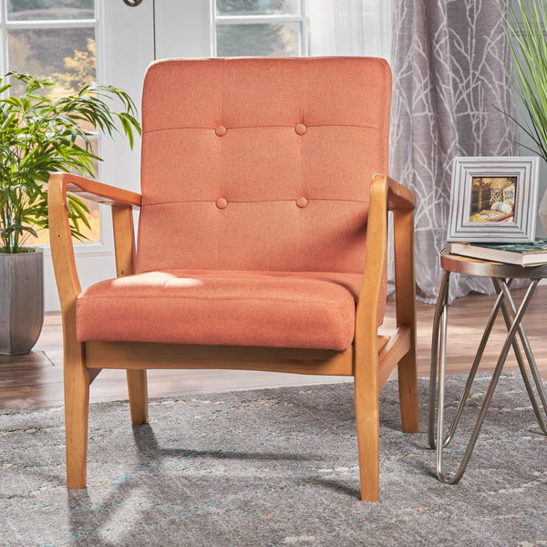 French-Style Contemporary Fabric Club Chair - NH070003