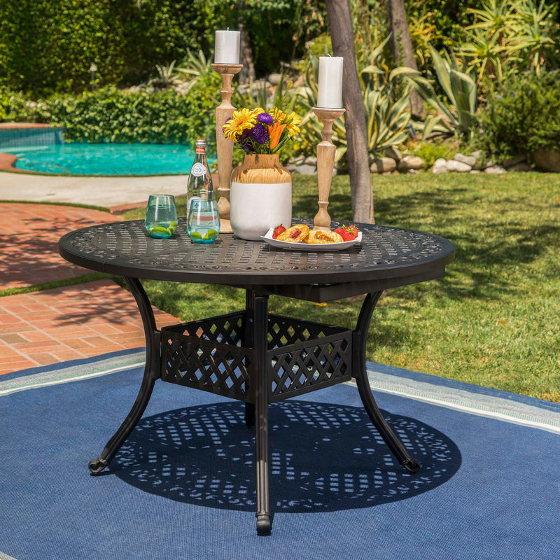 Outdoor Expandable Aluminum Dining Table - NH372103