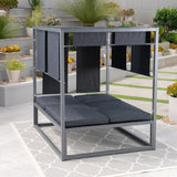 Outdoor Aluminum Daybed with Canopy - NH131503