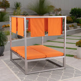 Outdoor Aluminum Daybed with Canopy - NH131503