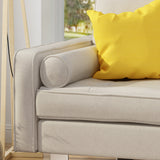 Modern Fabric Chaise Loveseat - NH068403