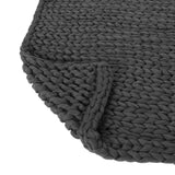 Modern Knit Stitch Fabric Rectangle Throw Blanket - NH192303