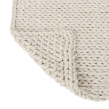 Modern Knit Stitch Fabric Rectangle Throw Blanket - NH192303