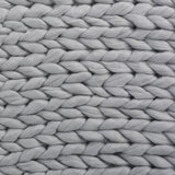 Modern Knit Stitch Fabric Rectangle Throw Blanket - NH192303