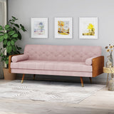 Mid Century Modern Tufted Fabric Sofa - NH041503