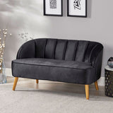 Modern New Velvet Settee - NH505303