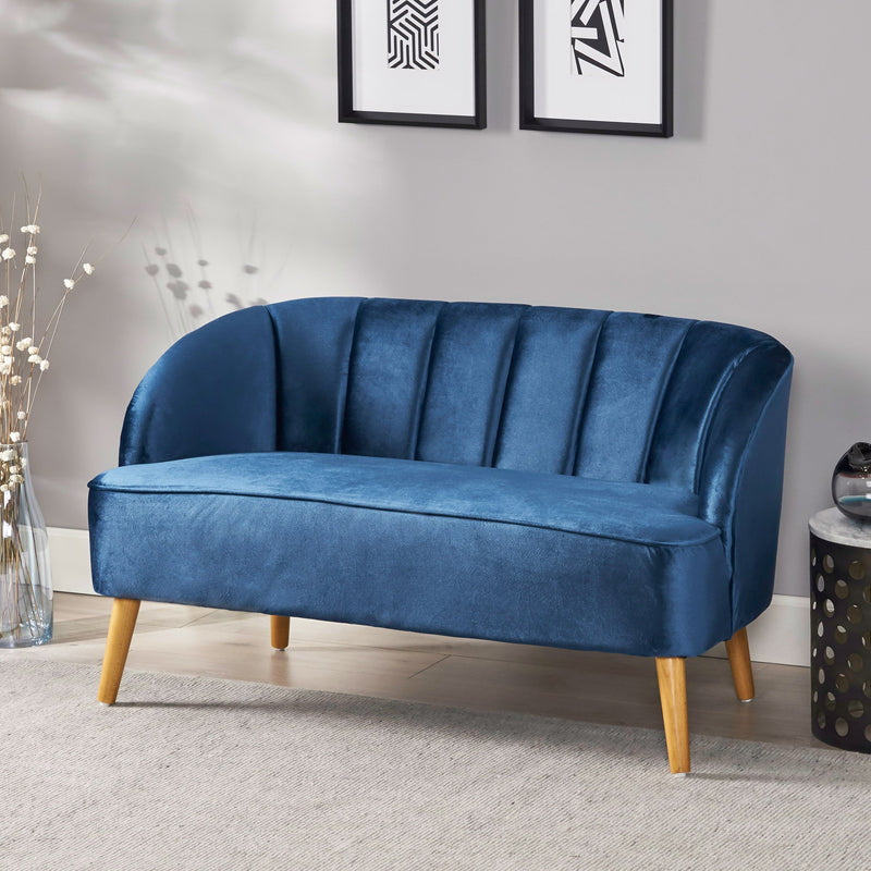 Modern New Velvet Settee - NH505303