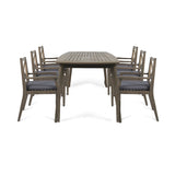 Outdoor 7 Piece Acacia Wood Dining Set - NH449503