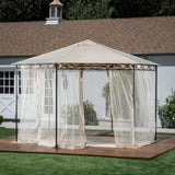 Outdoor Mosquito Netting 10 x 10 Foot Gazebo - NH111603