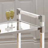 Modern Glass Bar Trolley - NH206403