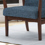 Fabric Mid-Century Birch Club Chair - NH699503