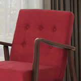 Fabric Mid-Century Birch Club Chair - NH699503