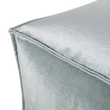 Modern Glam Velvet Square Bean Bag Ottoman - NH189213