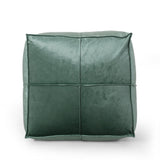 Modern Glam Velvet Square Bean Bag Ottoman - NH189213
