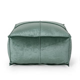 Modern Glam Velvet Square Bean Bag Ottoman - NH189213