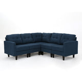 Mid Century Modern 5 Piece Fabric Sectional Sofa - NH506303