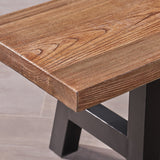 Indoor Light Weight Concrete Dining Bench - NH038303