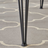 Industrial Faux Live Edge Square Dining Table, Natural - NH318403