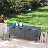 Outdoor Wicker Storage Chest - NH240403