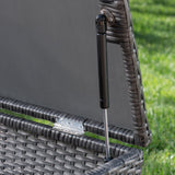 Outdoor Wicker Storage Chest - NH240403