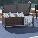 Outdoor Wicker Storage Chest - NH240403