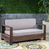 Outdoor Acacia Wood Loveseat - NH173603