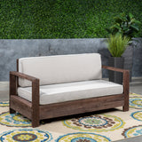 Outdoor Acacia Wood Loveseat - NH173603