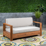 Outdoor Acacia Wood Loveseat - NH173603