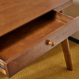 Mid Century Wood Desk, Walnut - NH235403