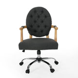 Contemporary Tufted Fabric Swivel Office Lift Chair - NH930313