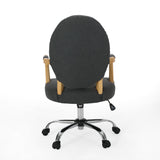 Contemporary Tufted Fabric Swivel Office Lift Chair - NH930313