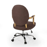 Contemporary Tufted Fabric Swivel Office Lift Chair - NH930313