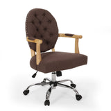 Contemporary Tufted Fabric Swivel Office Lift Chair - NH930313