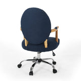 Contemporary Tufted Fabric Swivel Office Lift Chair - NH930313