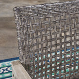 Outdoor Wood and Wicker Club Chairs - NH902503