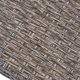 Outdoor 4 Piece Wood and Wicker Club Chair Set with Fire Pit - NH818703