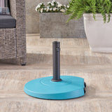 Outdoor 59.5lb Concrete Circular Umbrella Base with Aluminum Collar - NH618403