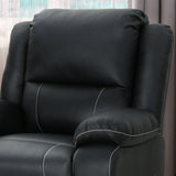 Classic Tufted Leather Swivel Recliner - NH865403
