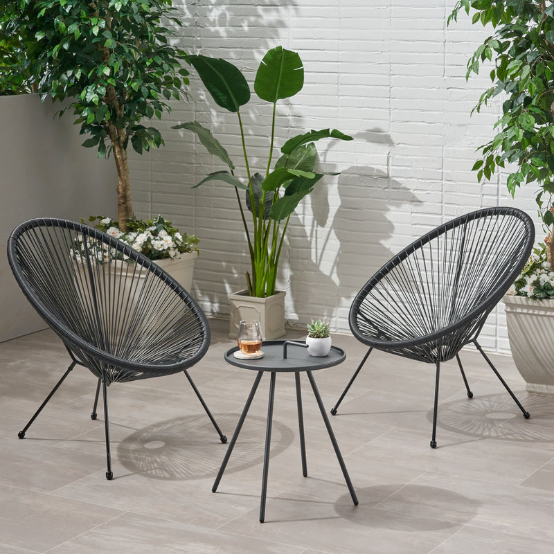 Outdoor Woven 3 Piece Chat Set - NH884903