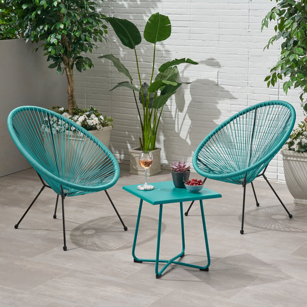 Outdoor Woven 3 Piece Chat Set - NH094903