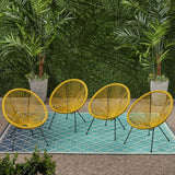 Outdoor Hammock Weave Chair with Steel Frame (Set of 4) - NH109803