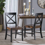 Farmhouse  Acacia Wood Dining Chairs (Set of 2) - NH058303
